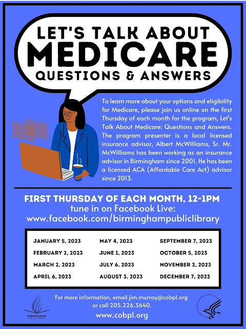 Flyer advertising the Let's Talk About Medicare Questions & Answers program
