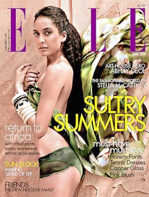 Lisa Haydon Elle Magazine India April 2009 Pics