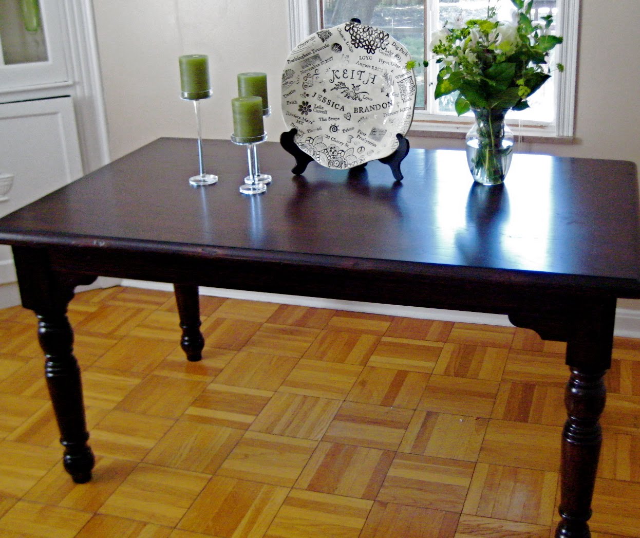 Little And Lovely DIY Refinishing The Dining Room Table