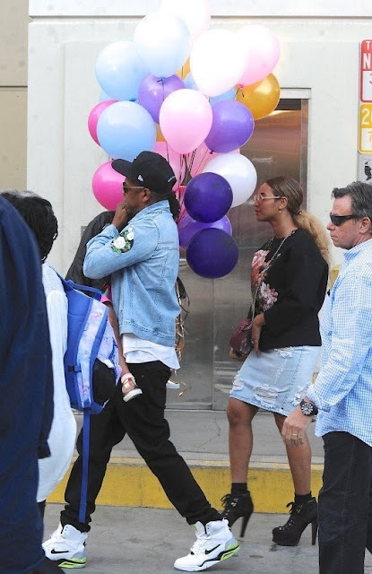 Beyoncé, Jay & Blue Spotted Having Family Time in LA (Photos)
