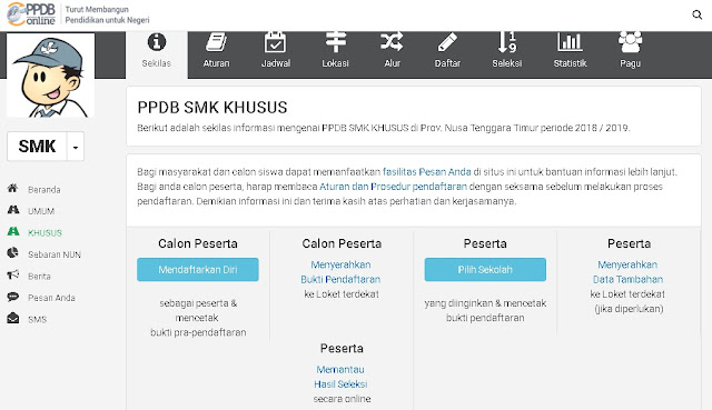 Tata Cara Pendaftaran Peserta Didik Baru (Pendaftaran PPDB Online/ PSB Online) SMA dan SMK Tahun Pelajaran 2019/2020