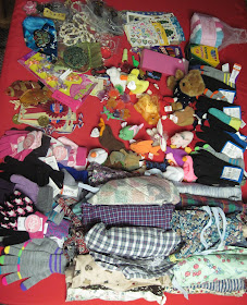 Donation from Sew Delightful for Operation Christmas Child shoeboxes.