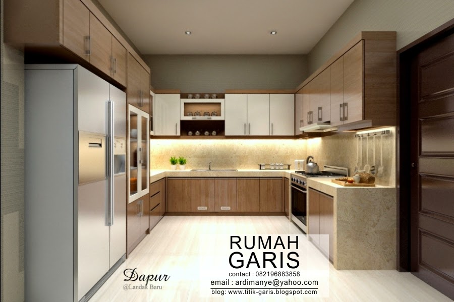 Desain Kitchen Set Makassar Rumah  Garis 