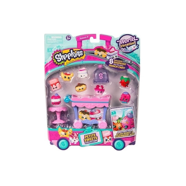 Coffret figurines viennoiseries Shopkins saison 8 World vacation.