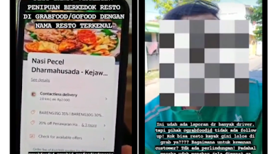 Viral, Video Diduga Penipuan Berkedok Resto Terkenal di Aplikasi Ojol, Menu Ala Kadarnya Harganya Selangit