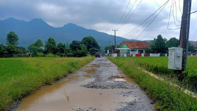 Ruas Jalan Simpang Menes - Pulosari Rusak,  Warga Minta Pemkab Pandeglang Segera Perbaiki