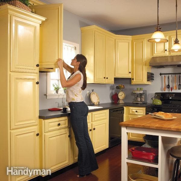 Popular 33+ DIY Spray Painting Kitchen Cabinets