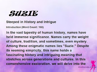 meaning of the name "SUZIE"