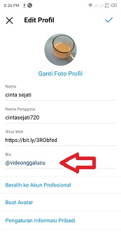 Cara Membuat Bio Nama Pacar Di IG