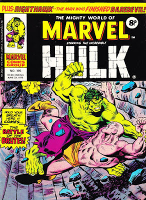 Mighty World of Marvel #195, Hulk vs Missing Link