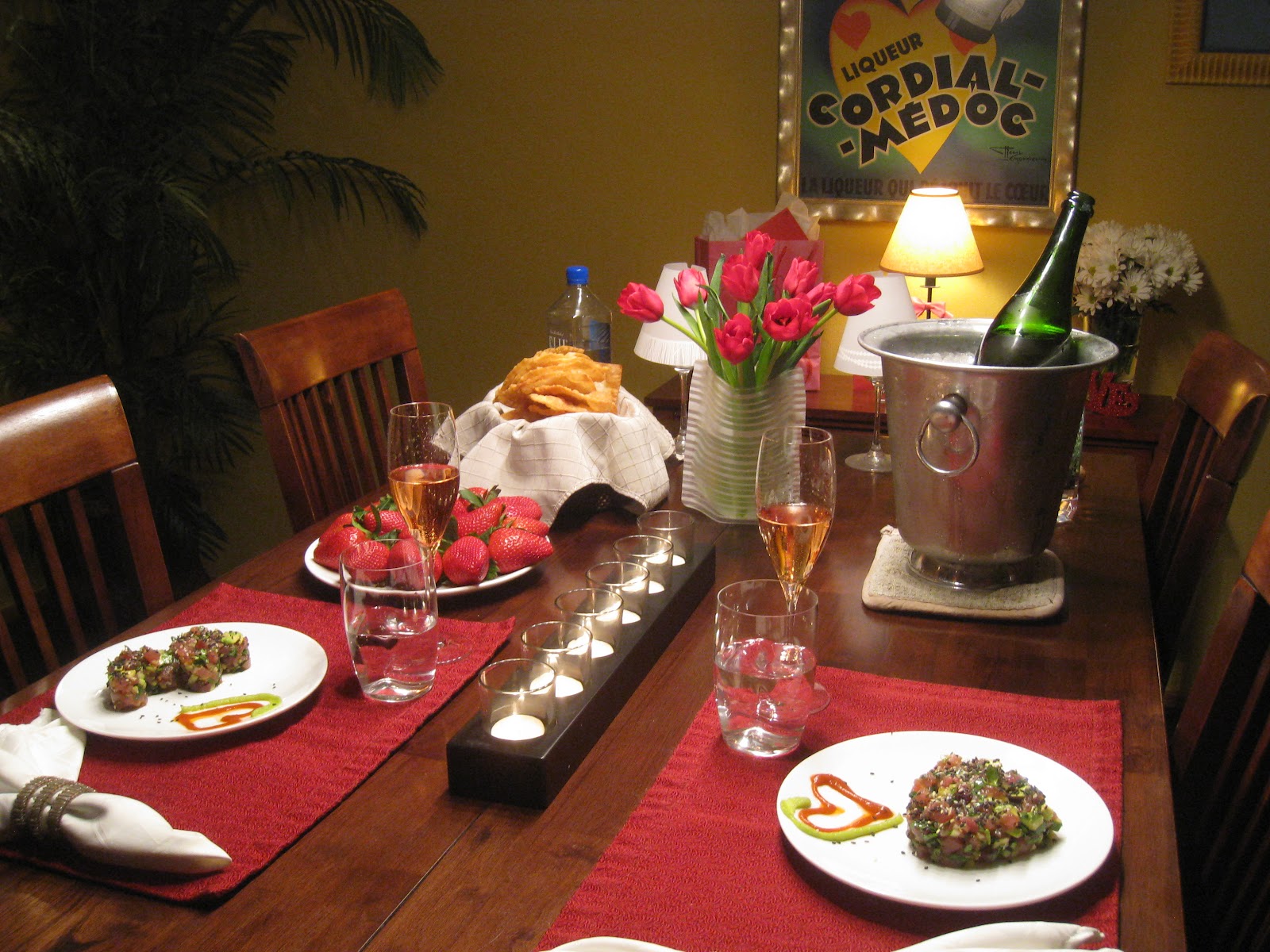 Penelope The Foodie: Romantic Dinner for Two: Tuna Tartare ...
