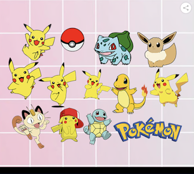 Synthetic 14+ Pokemon PNG SVG DXF EPS Digital Download