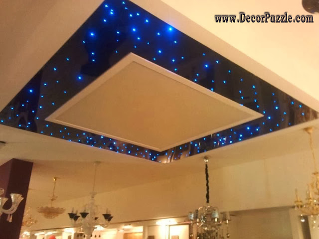 combined ceiling starry sky lights, ceiling design ideas, ceiling Designs 2016