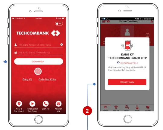 Dịch vụ Smart OTP của Techcombank