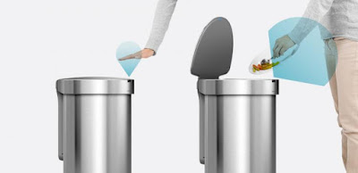 Simplehuman, AWESOME Trash Can Has Motion Sensor For Auto-Opening And Extra Bags Inside It