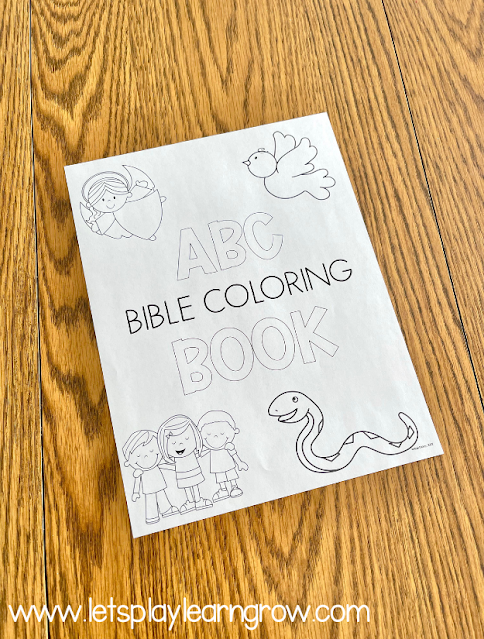 Bible ABC Coloring Page Cover