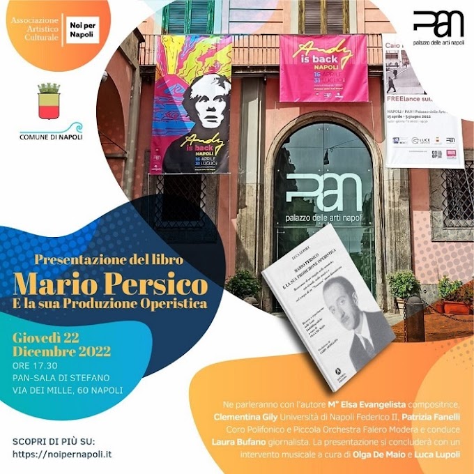 Musica: a Napoli presentazione di "Mario Persico e la sua produzione operistica"