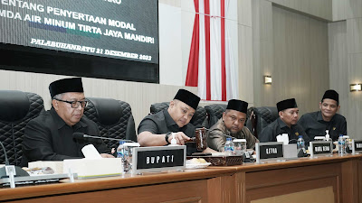  DPRD Kabupaten Sukabumi Tetapkan Raperda Penyertaan Modal Perumdam TJM Dan LKM Jadi Perda