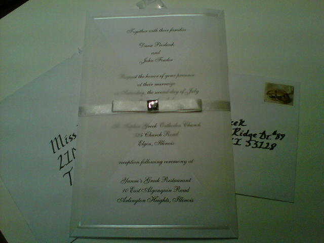 fairytale calligraphy wedding invitations