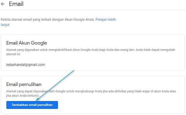 Cara Menambahkan atau Mengubah Alamat Email Pemulihan Gmail