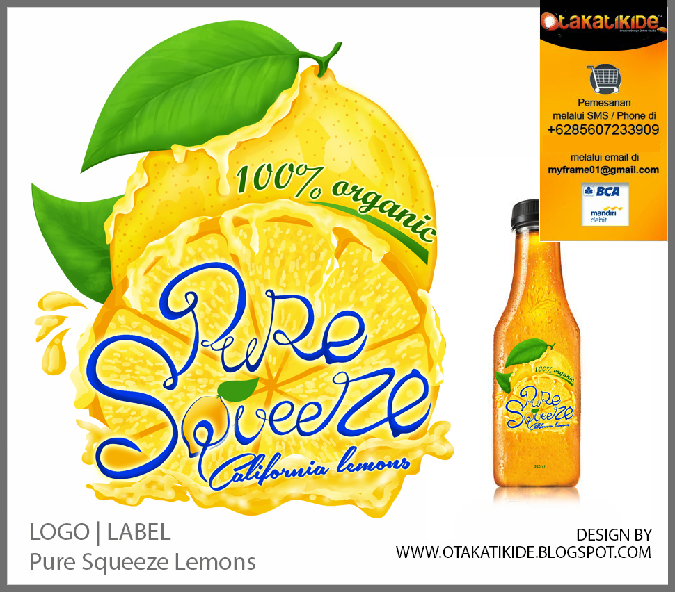 jasa desain  logo label produk minuman  makanan  surabaya 