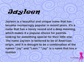 meaning of the name "Jayleen"