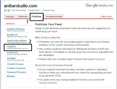 Cara mudah dan lengkap Membuat RSS Feed blog di feedburner - seo Terbaru | anibarstudio.com