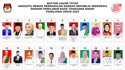 Daftar Nama dan Foto Calon Anggota DPD RI Dapil NTB Tahun 2024