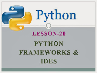  python frameworks and ides