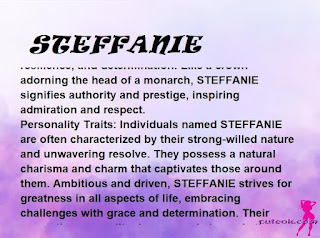 ▷ meaning of the name STEFFANIE (✔)