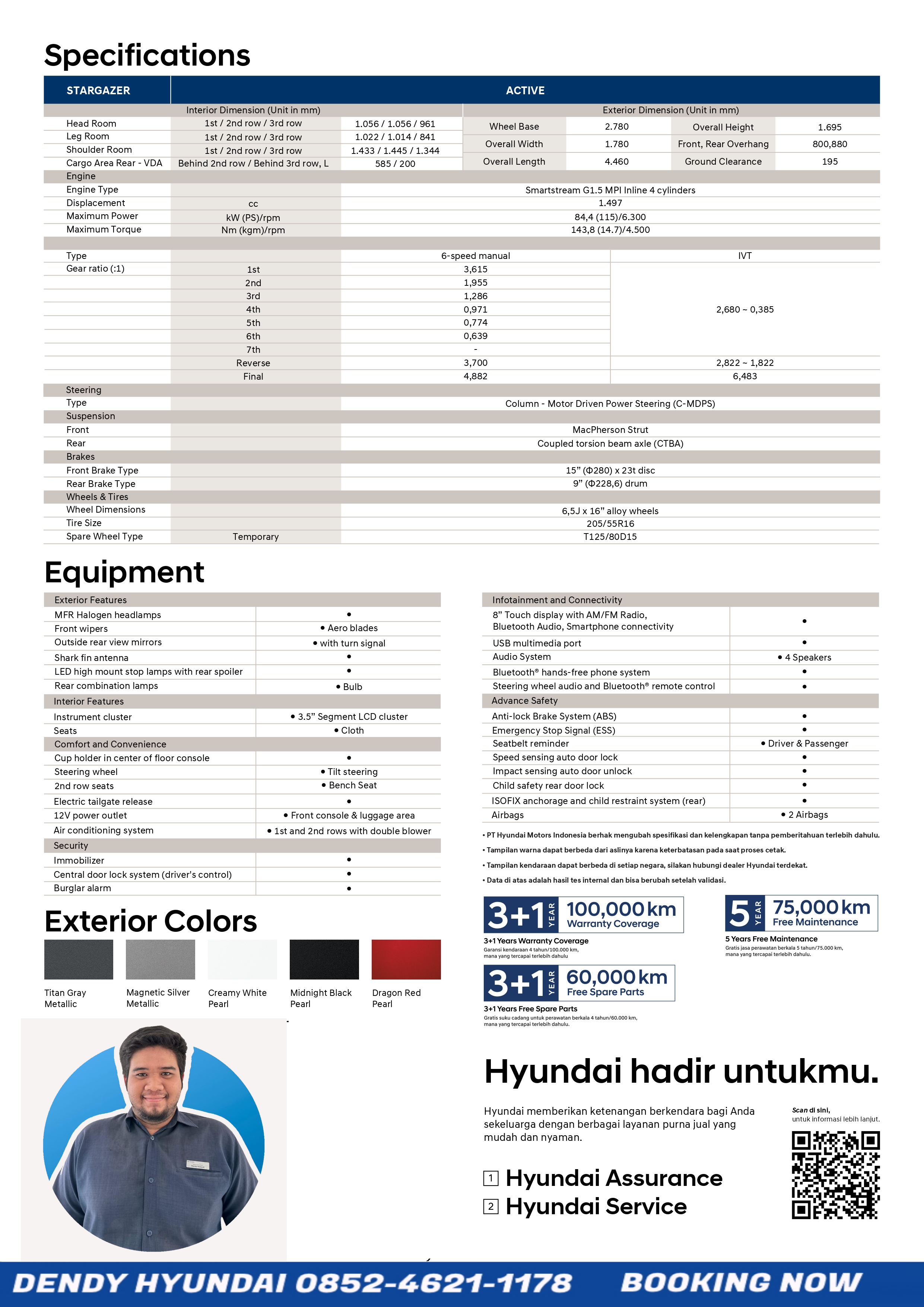Harga Hyundai Stargazer Active new 2023 balikpapan samarinda kaltim kaltara