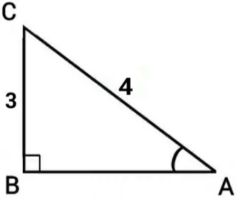 sin A = 3by4 toh cos A aur tan A ka maan