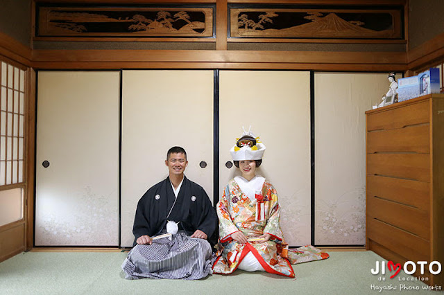 三重県熊野市の実家でのお仕度と挙式撮影