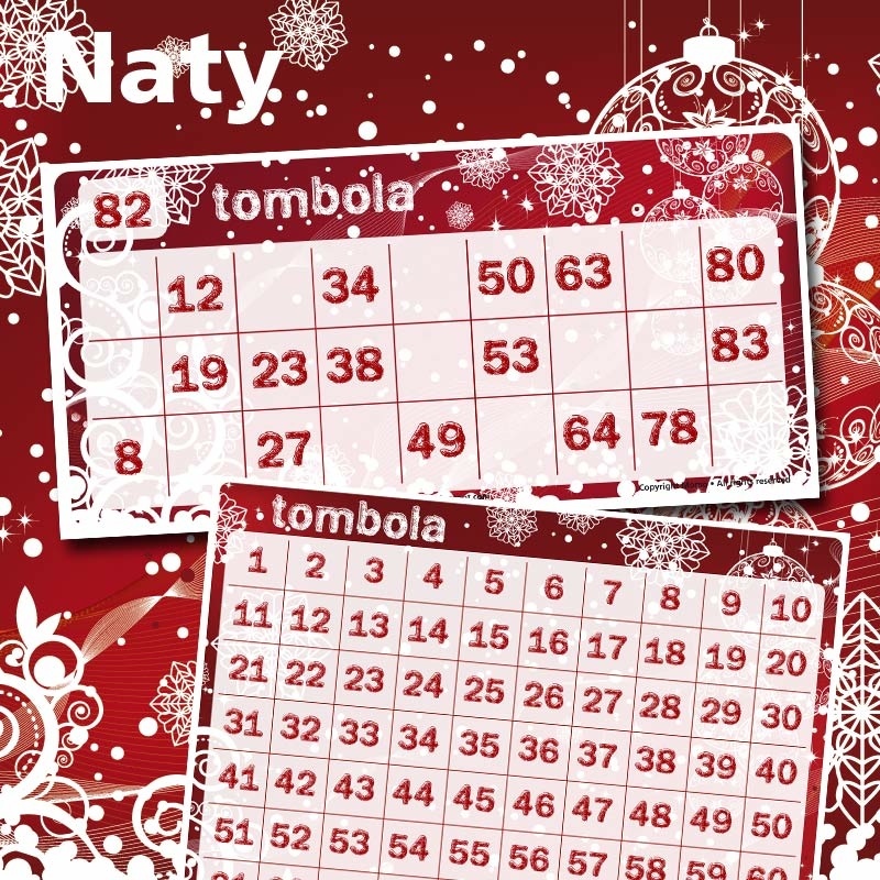 Cartelle tombola Naty