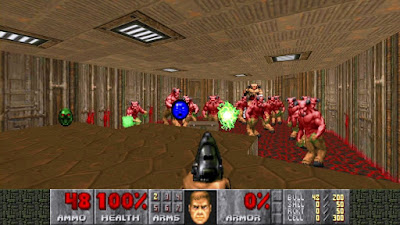 Bonus points for including total ammo counters, which the new DOOM forgot