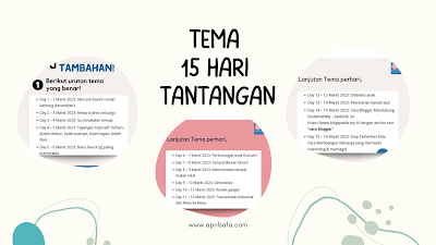 tema harian challenge blogspedia