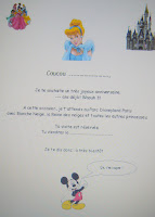 Lettre surprise Disneyland gratuite à imprimer