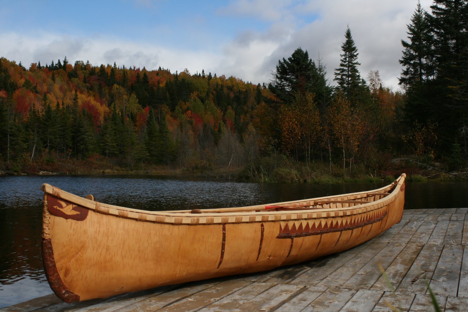 Birch Bark Canoe Francois' birchbark canoes