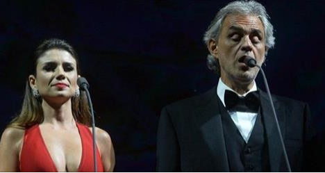 Paula Fernandes abandona dueto com Andrea Bocelli