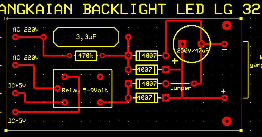 kevinmulti26 RANGKAIAN BACKLIGH TV LED LG 32 