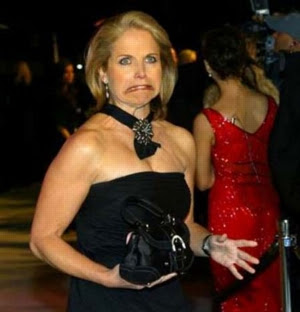 Katie Couric looking grossed out