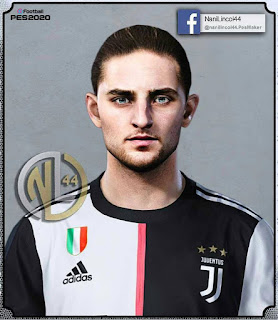 PES 2020 Faces Adrien Rabiot by Nanilincol44