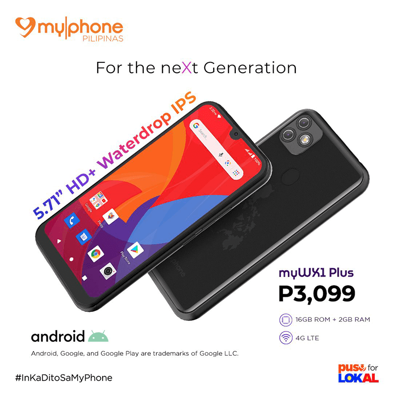 MyPhone releases myWX1 Plus with 13MP cam and 4G LTE for PHP 3,099