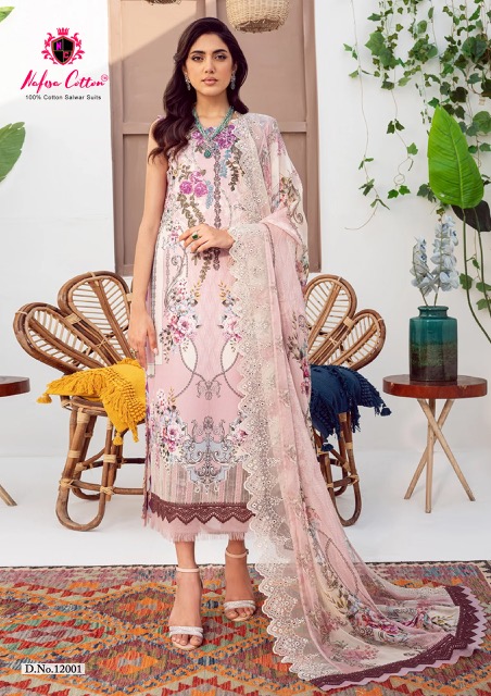Nafisa Sahil vol 12 cotton pakistani dress material