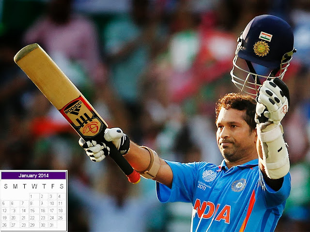 Sachin Tendulkar Calendar 2014