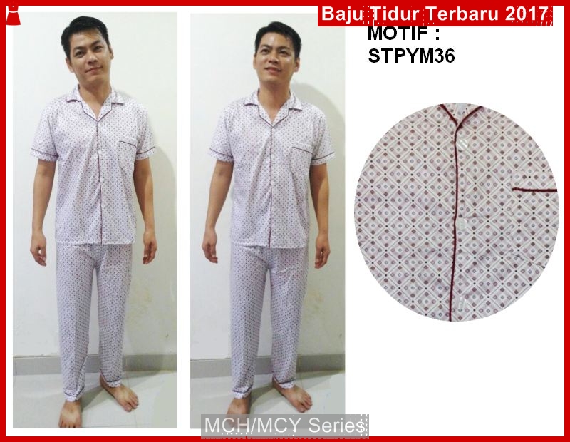 MCH09 Baju  Tidur  Piyama Laki Cowok  Dewasa Murah