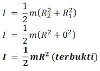 Penurunan rumus momen inersia berbagai benda