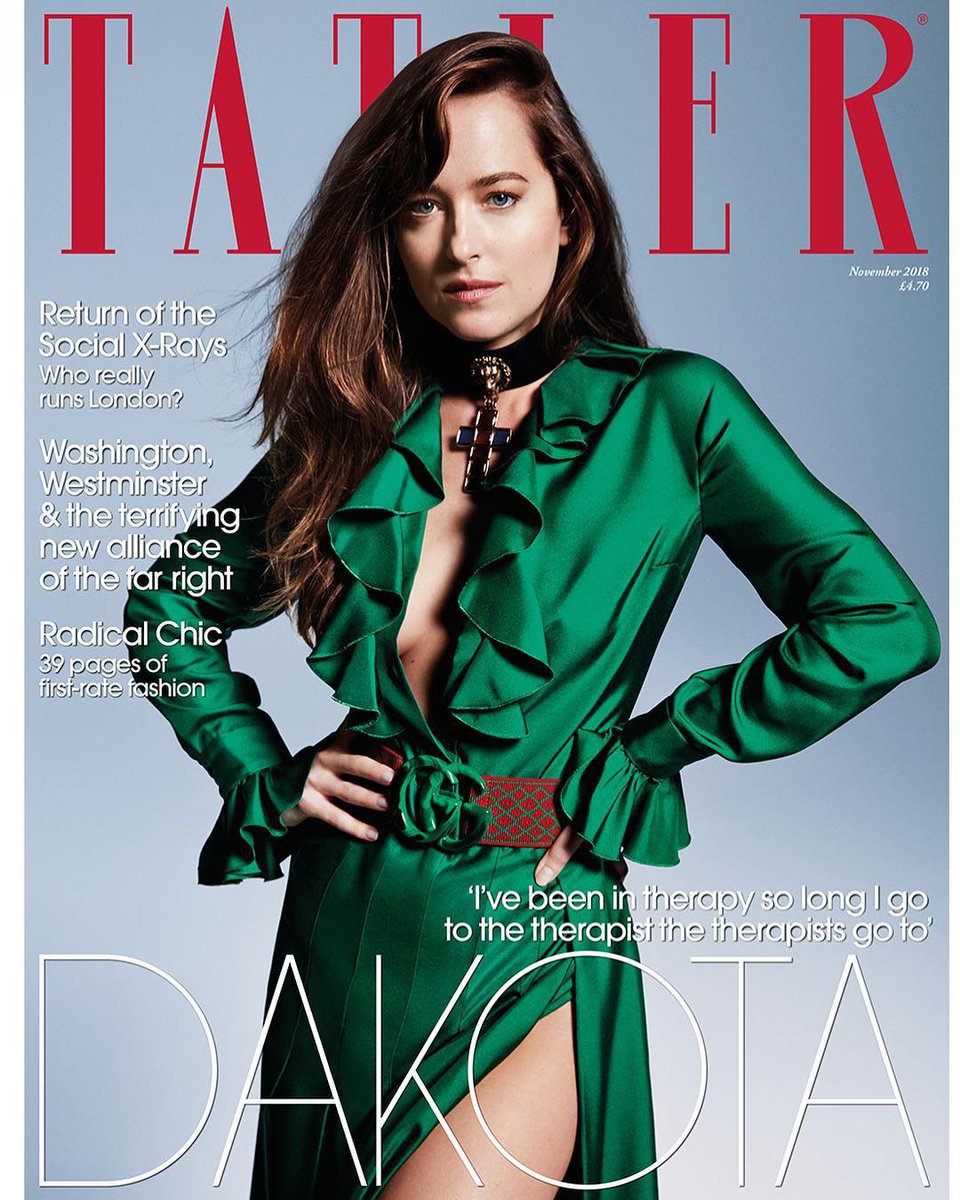 Dakota Johnson Tatler Magazine Photoshoot November 2018
