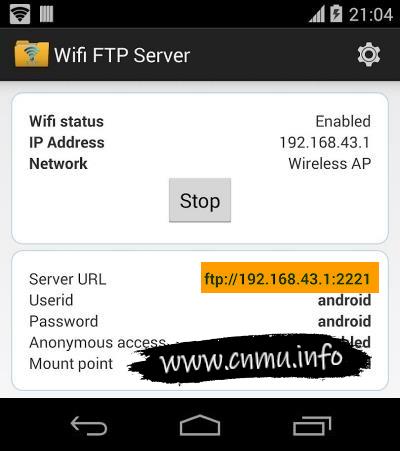 WiFi FTP Server