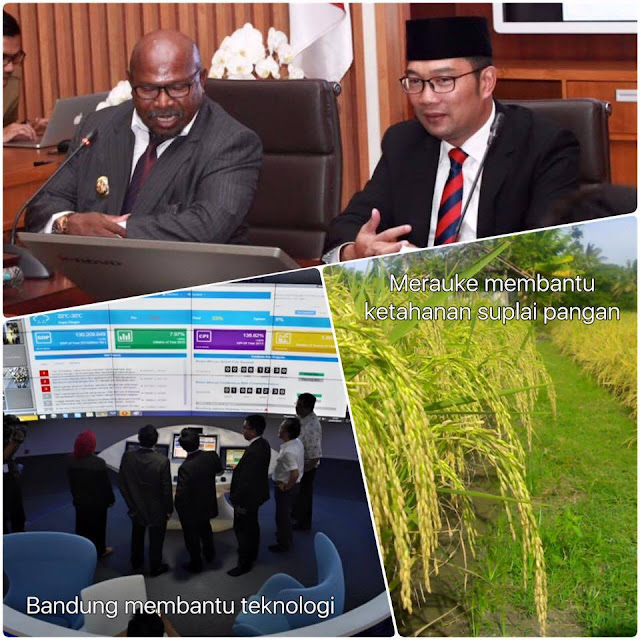 Ridwan Kamil Jalin Kerjasama Briliant Antara Bandung-Merauke